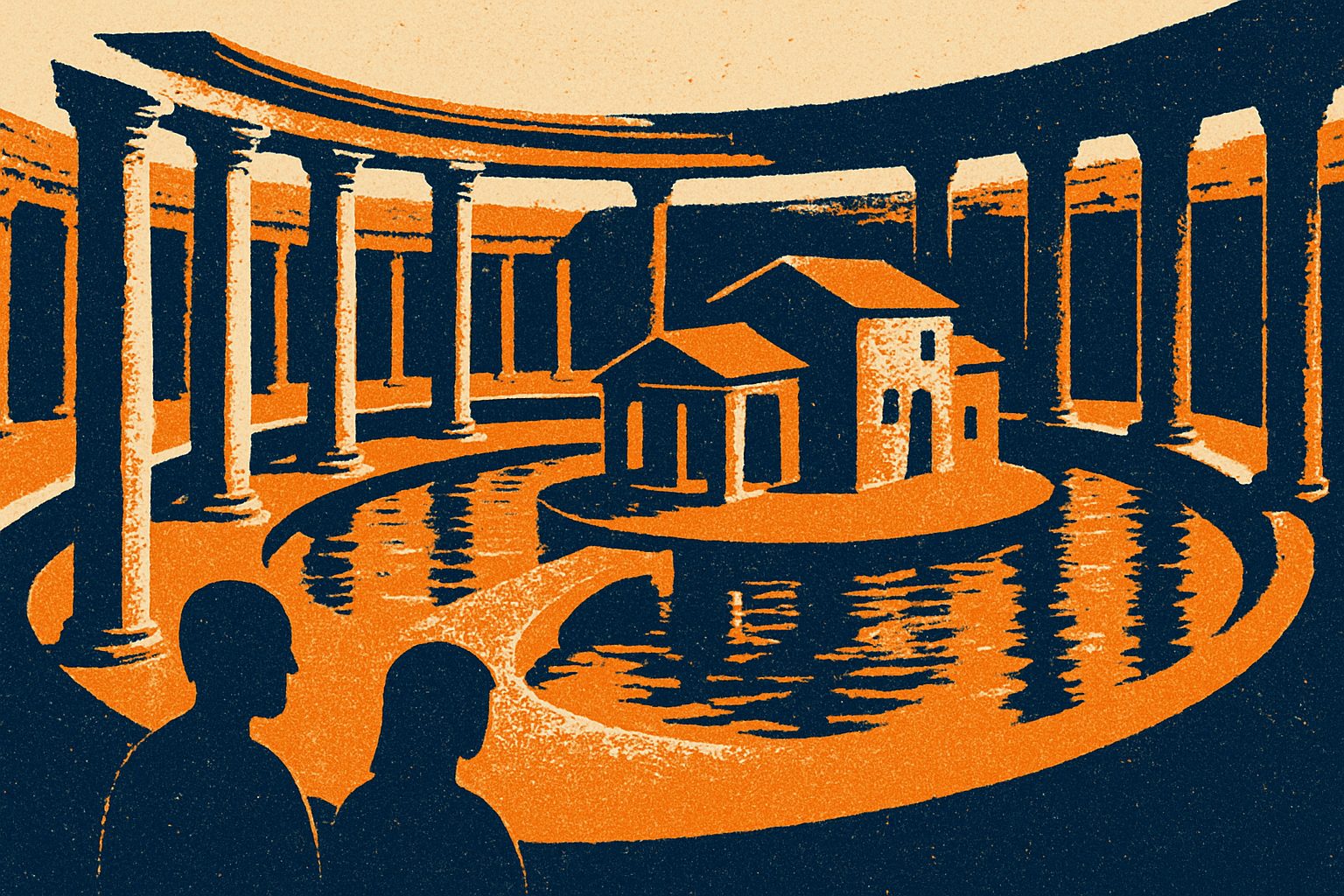 Villa Adriana (Hadrian's Villa) – Tivoli — AI-generated illustration for Trip in Art