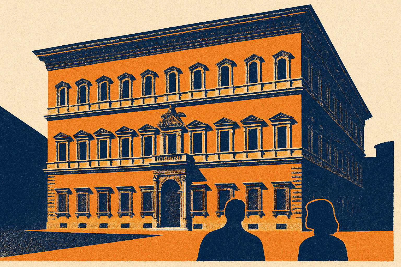 Palazzo Farnese: The Renaissance Palace Par Excellence — AI-generated illustration for Trip in Art