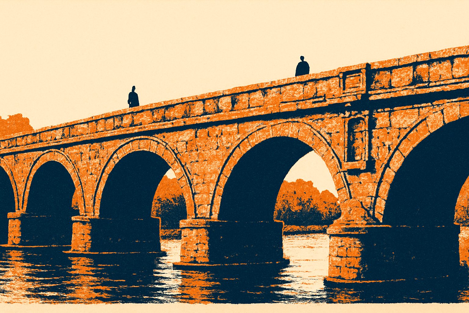 Ponte Fabricio: Rome's Oldest Surviving Bridge — AI-generated illustration for Trip in Art