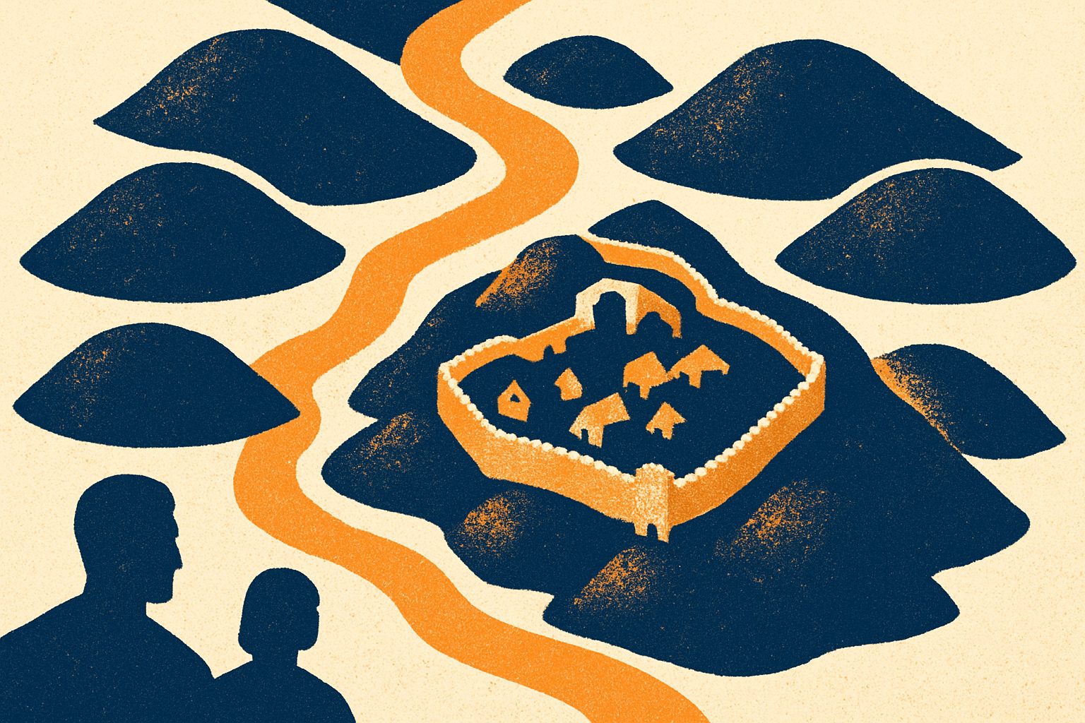 Why Seven Hills? The Geography Behind the Legend — AI-generated illustration for Trip in Art